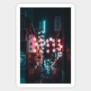 Tokyo Street Lanterns Sticker